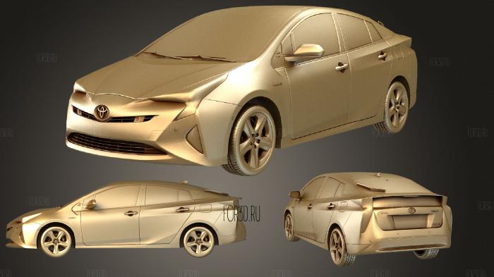 Toyota Prius 2016 stl model for CNC